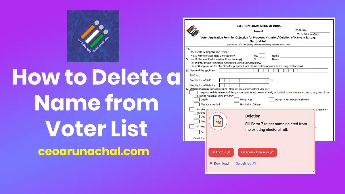 Delete a Name from Voter List (Form 7)